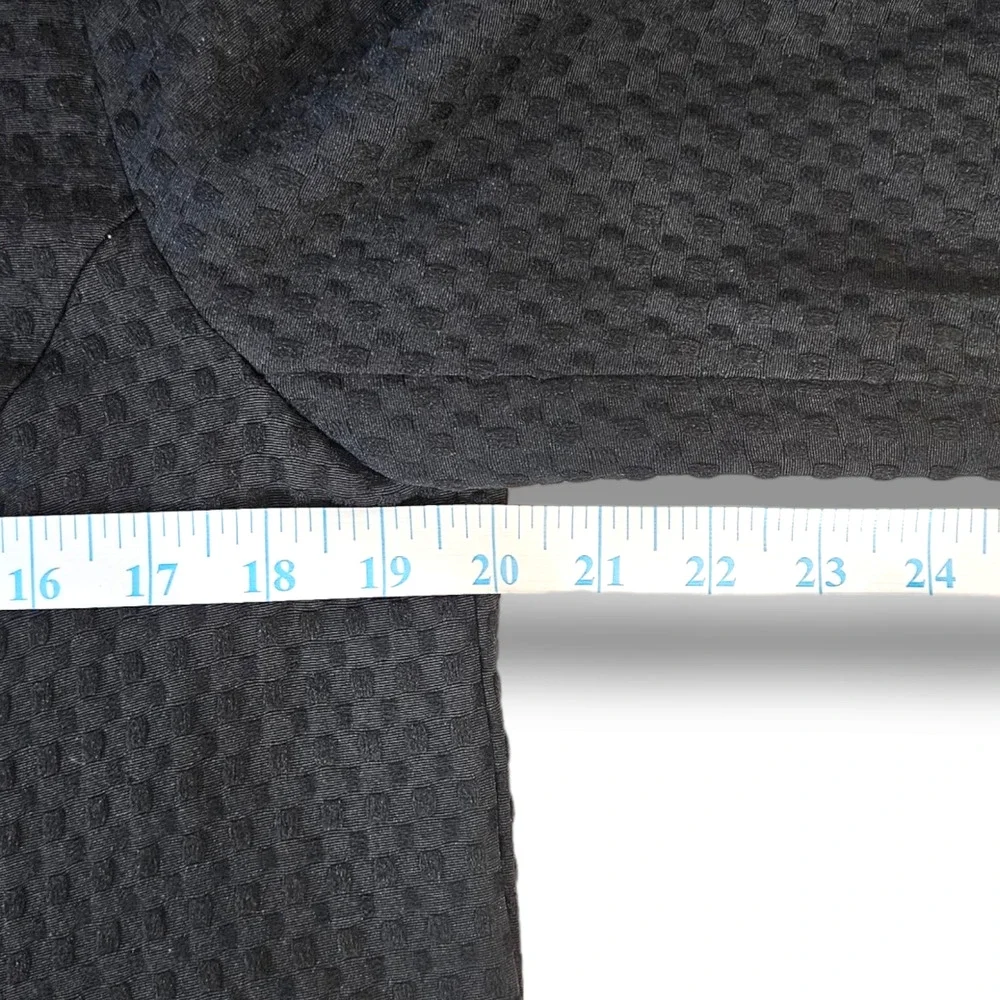 VTG EUC Du Jour Black‎ Textured Rounded Flat Collar Button-Down Jacket Size M